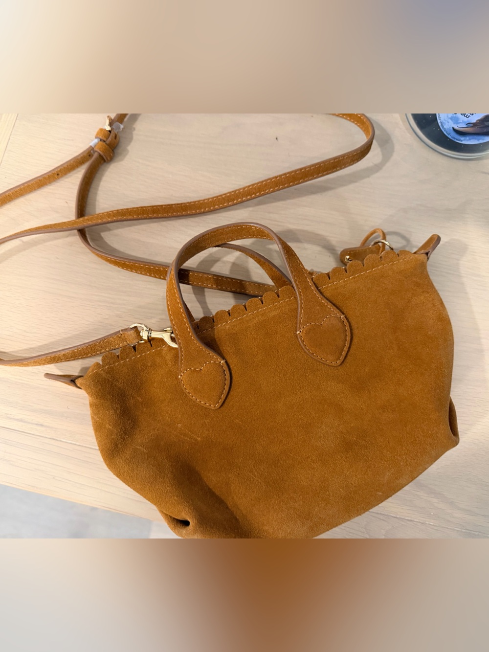 Stoney Clover Lane Scalloped Suede Crossbody bag 02